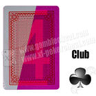 El papel lateral de Li del compartimiento del póker marcó tarjetas/el póker invisible rojo