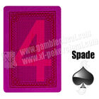 El papel lateral de Li del compartimiento del póker marcó tarjetas/el póker invisible rojo