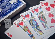 El póker marcado de la flexión de Dura del prestigio de la bicicleta carda tarjetas rojas y azules del tramposo del póker