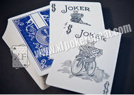 El póker marcado de la flexión de Dura del prestigio de la bicicleta carda tarjetas rojas y azules del tramposo del póker