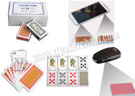 Un papel turco de /30 marcó el póker invisible de las tarjetas del póker con los códigos de barras de los lados explorados