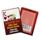 2 tarjetas de engaño del póker del índice del león del entretenimiento invisible enorme de los naipes