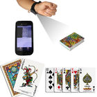 El póker profesional plástico del ángel carda las tarjetas marcadas código de barras del póker para Analyer