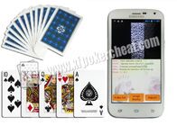 Las tarjetas marcadas código de barras del póker del lado de la SIESTA de Iraq para los apoyos de juego del escáner del póker del calculador del póker se aplican al juego del casino