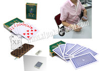 Tarjetas invisibles marcadas del póker del papel de DiaoYu del chino con los códigos de barras de los lados para el analizador del póker y el escáner del póker
