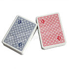 Póker marcado de las tarjetas de la demostración de los naipes 2 del plástico invisible azul mágico del índice