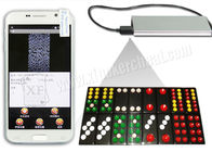 Naipes coloridos marcados de Paigow del lado invisible para rey S518 Analyzer Phone de PK