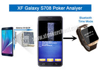 Analizador coreano del póker del Samsung Galaxy S708 con el reloj doble de Bluetooth de la cámara