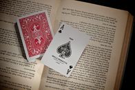 Naipes invisibles rojos/tarjetas marcadas revestidas plásticas del póker
