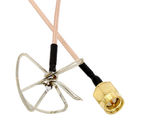 antena FPV Antenne Exteral Antena de la transmisión RHCP del sistema de pesos americano del trébol de la hoja 5.8G con el conector de SMA