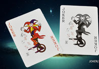 El póker que engaña Yue canta los naipes de papel/marcó tarjetas del póker