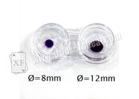 lentes de contacto ULTRAVIOLETA de la tinta invisible de 8m m, lentes de contacto marcadas de tarjetas