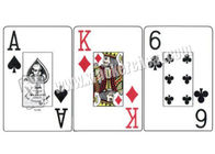 Los naipes de tamaño enormes rojos de la flecha impermeable de KEM/marcaron tarjetas del póker