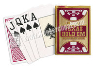 El Brasil Copag tamaño Tejas plástico Holdem del póker rojo/del negro marcó tarjetas del póker