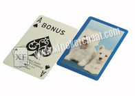 Tarjetas marcadas del póker de la prima del perro del papel mágico del modelo para el analizador del póker