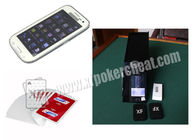 Analizador blanco del póker de Samsung Glaxy CVK 350 para el tramposo en el juego de póker del Em del asimiento de Tejas