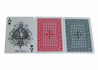 Las tarjetas marcadas plástico real del póker de Taiwán, se descoloran los naipes de engaño resistentes
