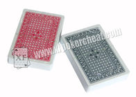 Las tarjetas marcadas plástico real del póker de Taiwán, se descoloran los naipes de engaño resistentes
