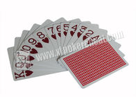 El casino de encargo de Italia Modiano marcó tarjetas del póker con rojo/el azul coloreados