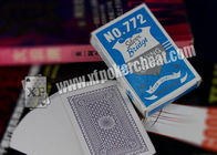 Naipes plásticos de plata de juego del puente de los apoyos del casino de encargo, ISO9001