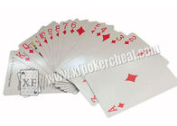 Póker marcado del lado de los naipes de papel del NEGRO de la PRIMA de la India para el lector de tarjetas