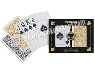El oro del Brasil Copag/el negro 1546 marcó las tarjetas del póker, naipes del espía