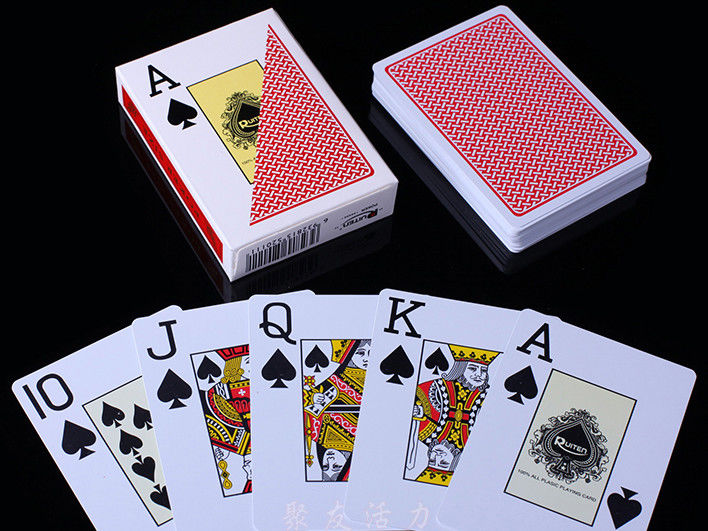 Los naipes invisibles plásticos de RUITEN/el color rojo marcaron tarjetas del póker