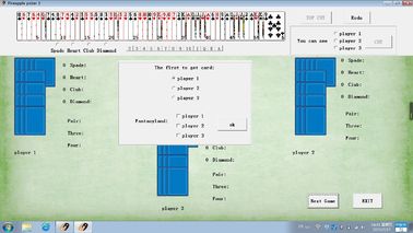 Software de análisis del póker del juego de la piña del IOS para el lector de tarjetas del póker