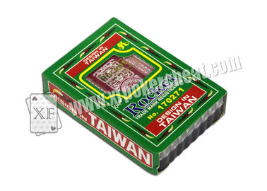Naipes de engaño marcados plástico de Taiwán Rocket para la cámara del infrarrojo del escáner del póker