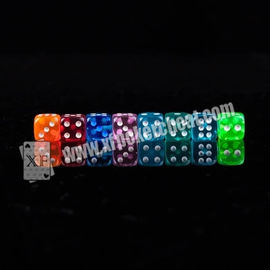 Dados mágicos del casino plástico transparente para el dispositivo de los dados del control de Reomote