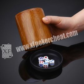 ISO9001 Taza de dados de perspectiva / Accesorios de juego Casino de dados mágicos con batería de 4h
