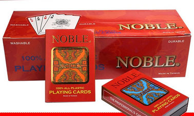 Naipes invisibles plásticos del PVC T-X053 del noble no en el engaño del póker
