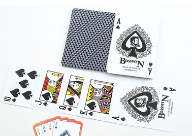 Naipes plásticos azules marcados de engaño de juego de Bosswin con tinta invisible