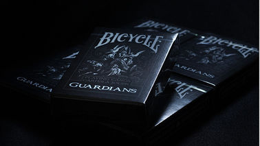 Naipes de los guardas de la bicicleta negra de la cubierta/dispositivo plásticos del tramposo del póker