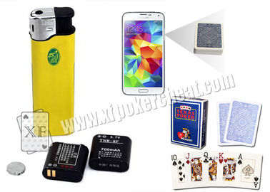 Cámara del IR Zippo del encendedor del amarillo del analizador del póker/cámara espía plásticas del mechero