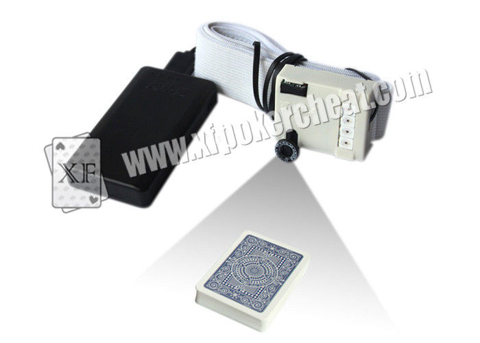 Mini analizador del póker de la cámara del botón del sensor de cuatro luces para explorar los códigos de barras que juegan el póker