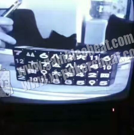 Cámara del filtro de la máquina del dinero para ver los naipes marcados de la tinta invisible que no vistos por la luz UV